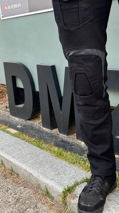 MARBRO BLK Combat Denim Pants