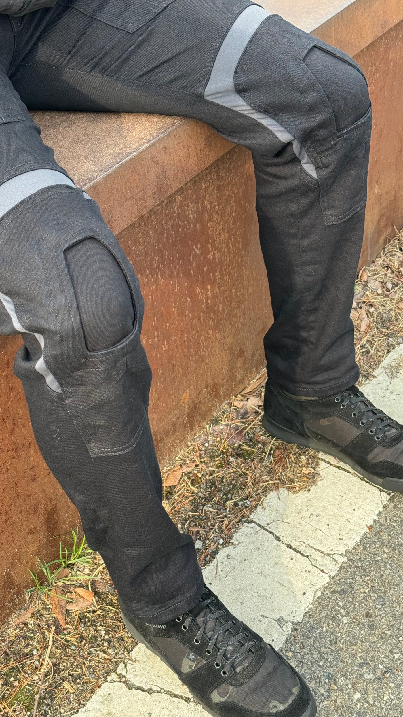 MARBRO BLK Combat Denim Pants