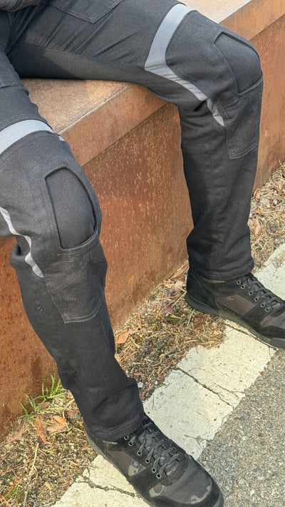 MARBRO BLK Combat Denim Pants